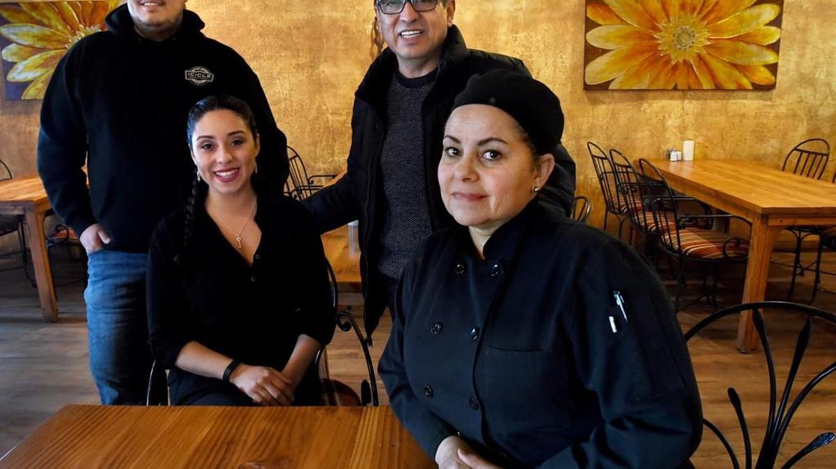 Shown in the dining area of Don Juan's Mexican Kitchen restaurant in Tenino, March 15, Juan Martinez Sr. and his wife Eva, along with their son and daughter Juan Jr. and Marcela, are opening another location in Olympia soon.