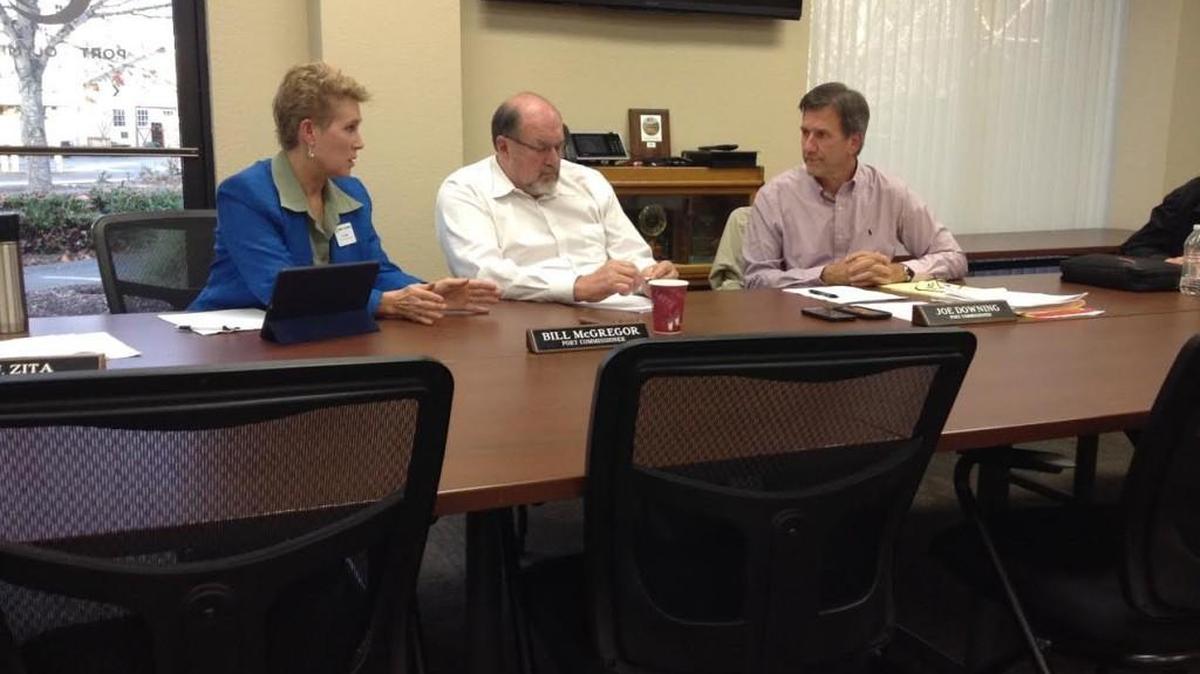 The Port of Olympia commission during a special work session in November 2016.