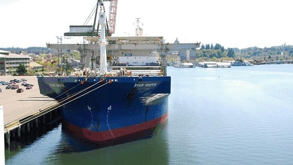 The last delivery of fracking sand by ship was aboard the Star Dieppe in January 2015.