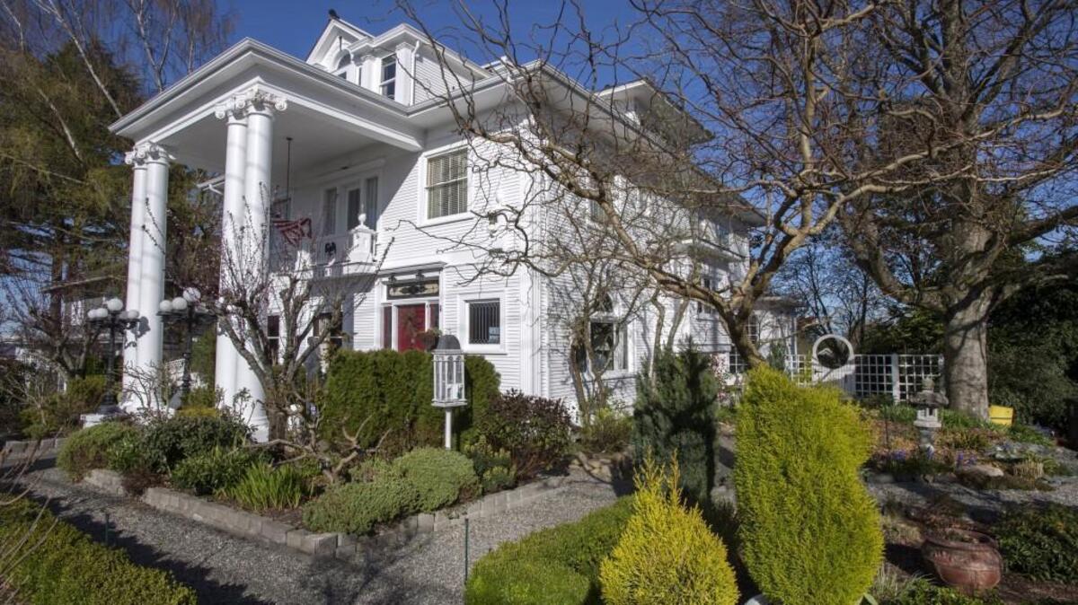 Built in 1905, the 4,800-square-foot Mason House at 2501 N. Washington Ave. is reputed to be Tacoma’s highest house in elevation. The current owners have decided to sell the property. The asking price is less than $800,000.