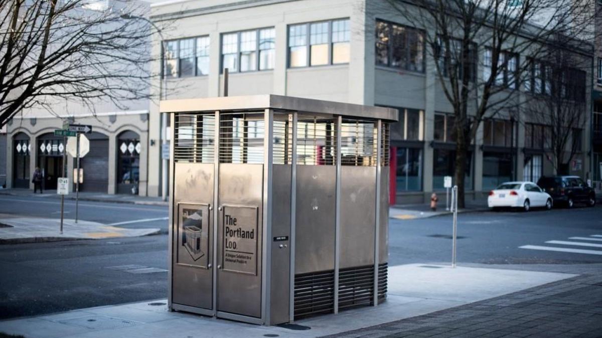 
This photo shows one of the Portland Loos scattered throughout Portland, Oregon. Designs vary among the Loos, which come with a starting cost of $90,000.

