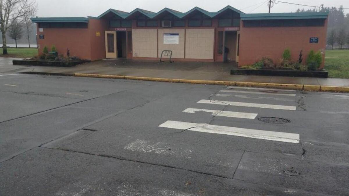 Four people were arrested Monday night at the Heritage Park bathrooms as part of an ongoing demonstration that began Saturday.