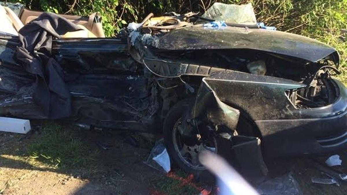 A man, 19, was seriously injured in this Lexus on Sunday after a two-vehicle crash on Case Road Southwest. He remains in critical condition at Harborview Medical Center.