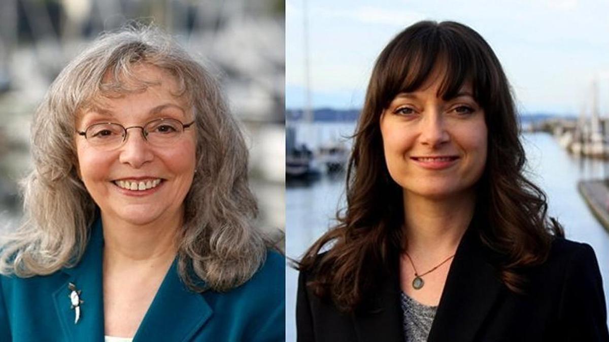 Judy Bardin, left, and Jessica Bateman are running for Olympia City Council position 2.