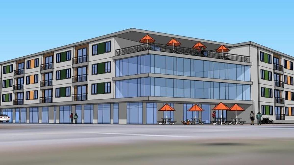 Mottman Village, a 90,000-square-foot mixed-use development for students who attend South Puget Sound Community College, is expected to open in fall quarter 2018, or winter quarter 2019.