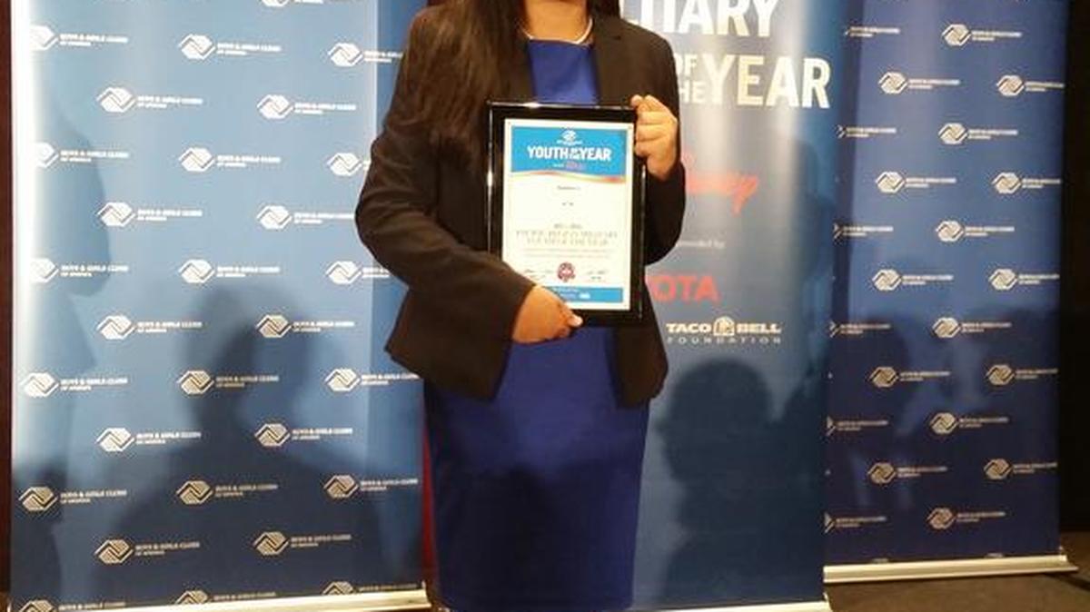 
North Thurston High Shool student, Daniela Suarez, 16, was named the 2015 Pacific Region Military Youth of the Year on July 28, 2015.
