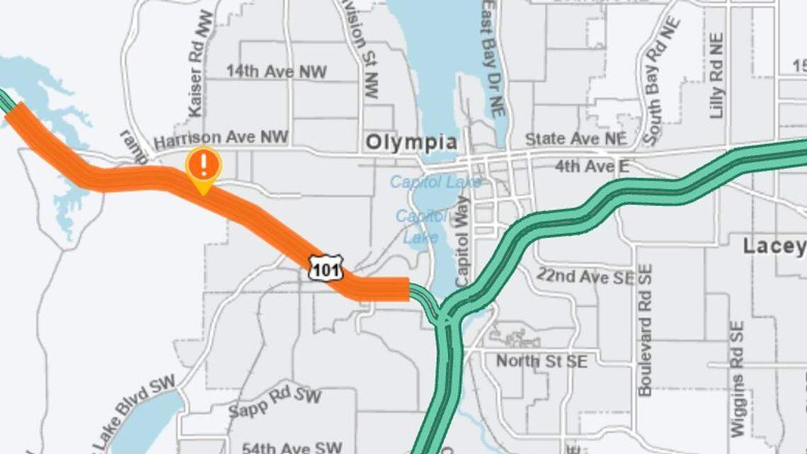 Olympia drivers to see lane closures and delays on US 101 this week, WSDOT warns