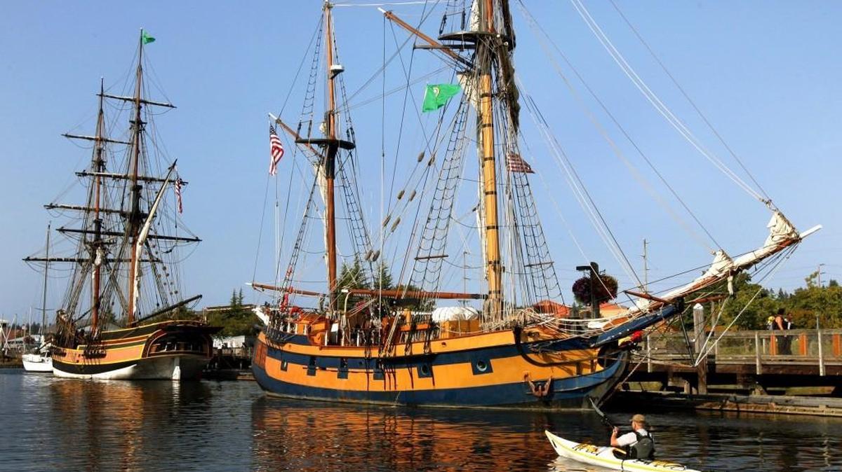 The tall ships Lady Washington and Hawaiian Chieftain return to Olympia next week.