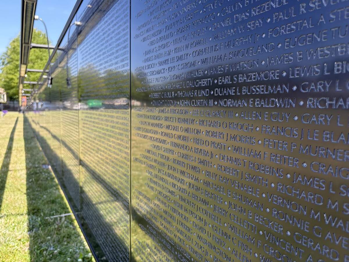 The Wall That Heals, a three-quarter scale replica of the Vietnam Veterans Memorial in Washington D.C., arrived in Lacey Wednesday. The wall is open to the public 24/7 through Sunday, June 28.
