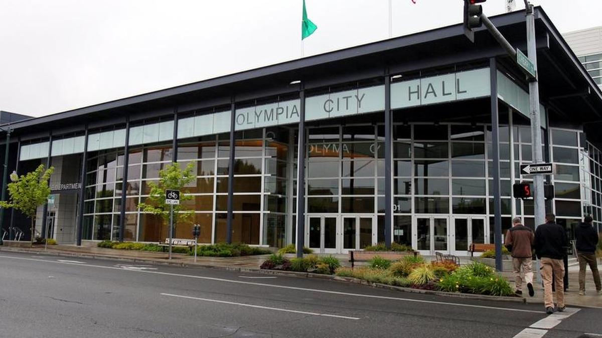 Olympia City Hall, shown in 2011.