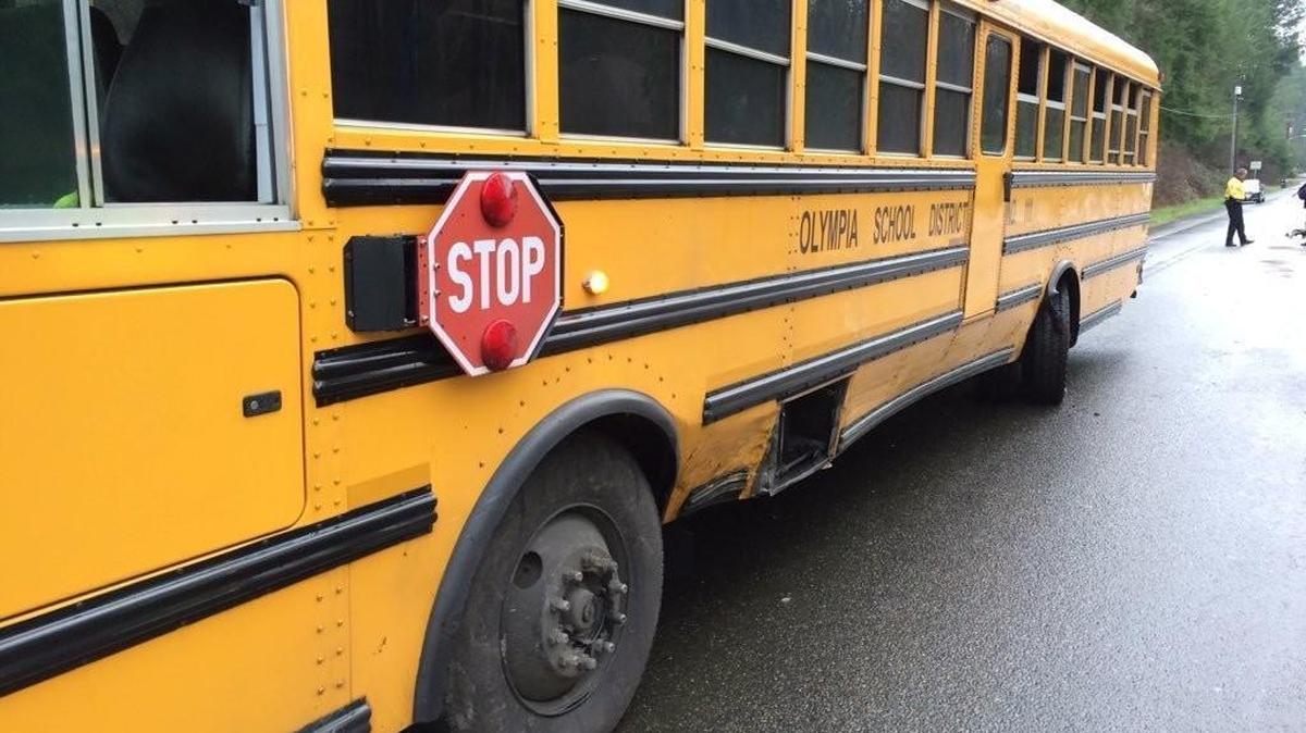 Cooper Point Road is closed in the area of 14th Avenue because of a bus crash, according to the Olympia Police Department.