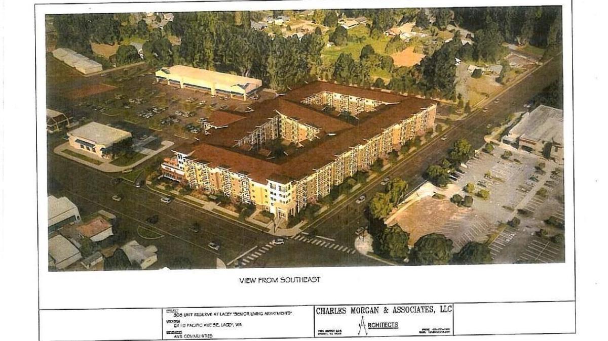 AVS Communities has proposed the Reserve at Lacey, a 300-unit senior housing project for Pacific Avenue and Carpenter Road. Neighbors are upset because they say the building is out of scale for the area.
