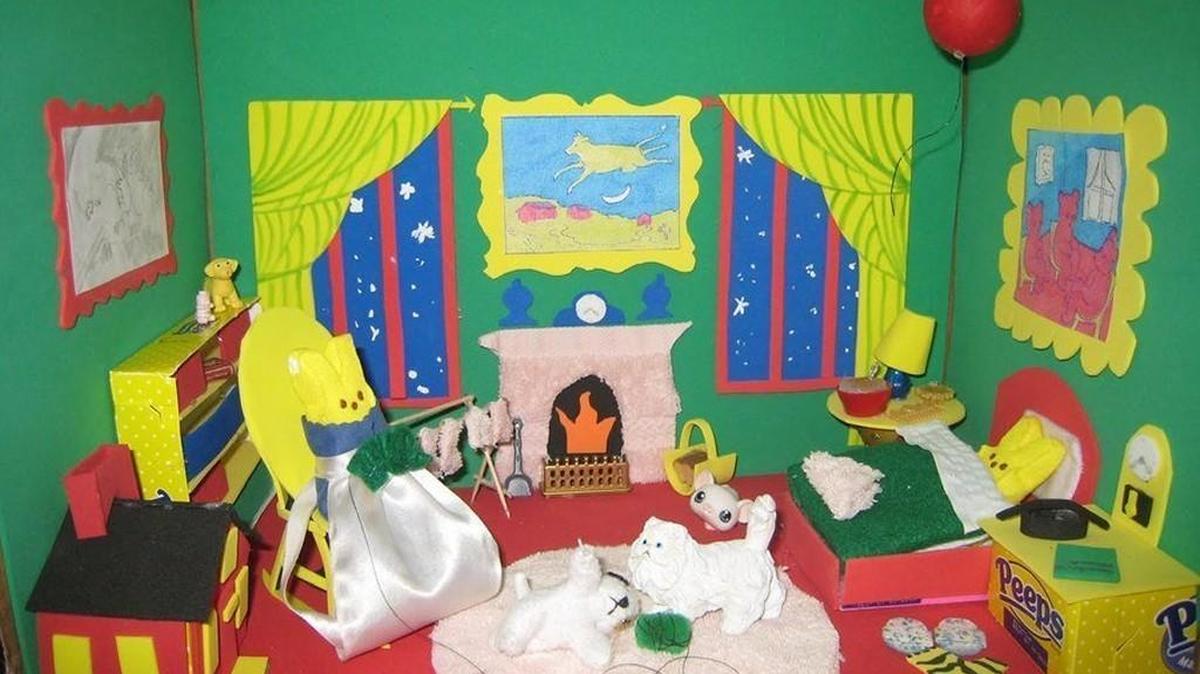 A Peeps diorama of the classic children’s book “Goodnight Moon.”