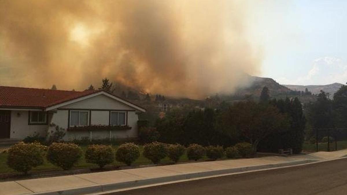 
South Chelan is being evacuated as wildfires threaten the city.

