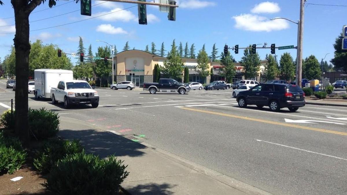 Sleater-Kinney Road at Martin Way in Olympia is one of three intersections in the city that will undergo road construction. The work begins July 5.