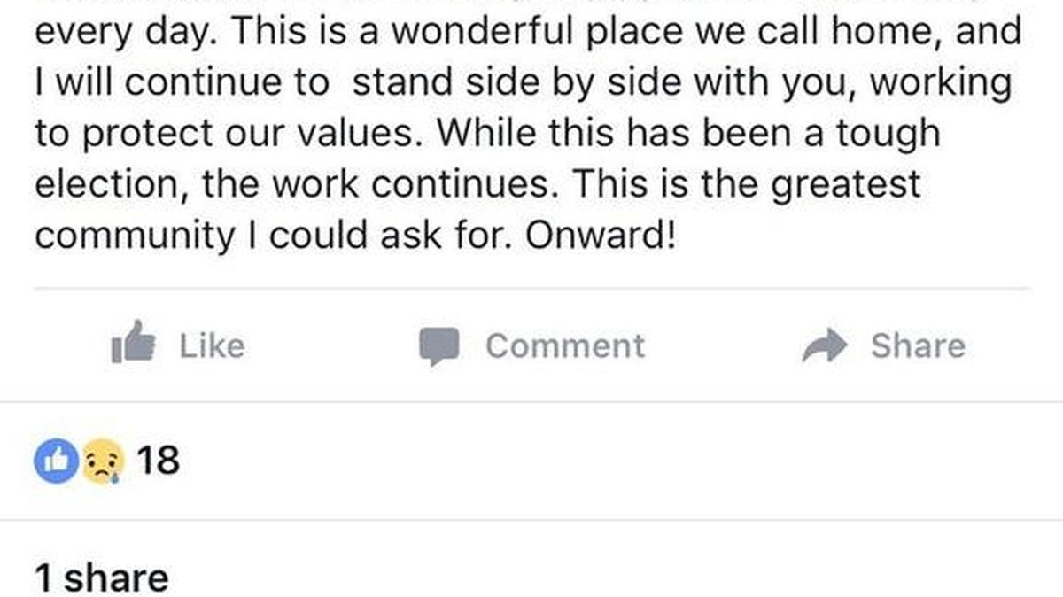 Thurston County commissioner candidate Jim Cooper conceded to fellow candidate John Hutchings Saturday night, according to a Facebook post.
