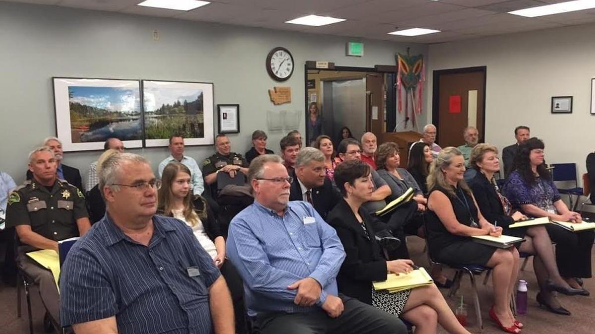 
Thurston County Commissioners’ briefing on a feasibility study for a new county courthouse complex or remodel filled a room on Wednesday.
