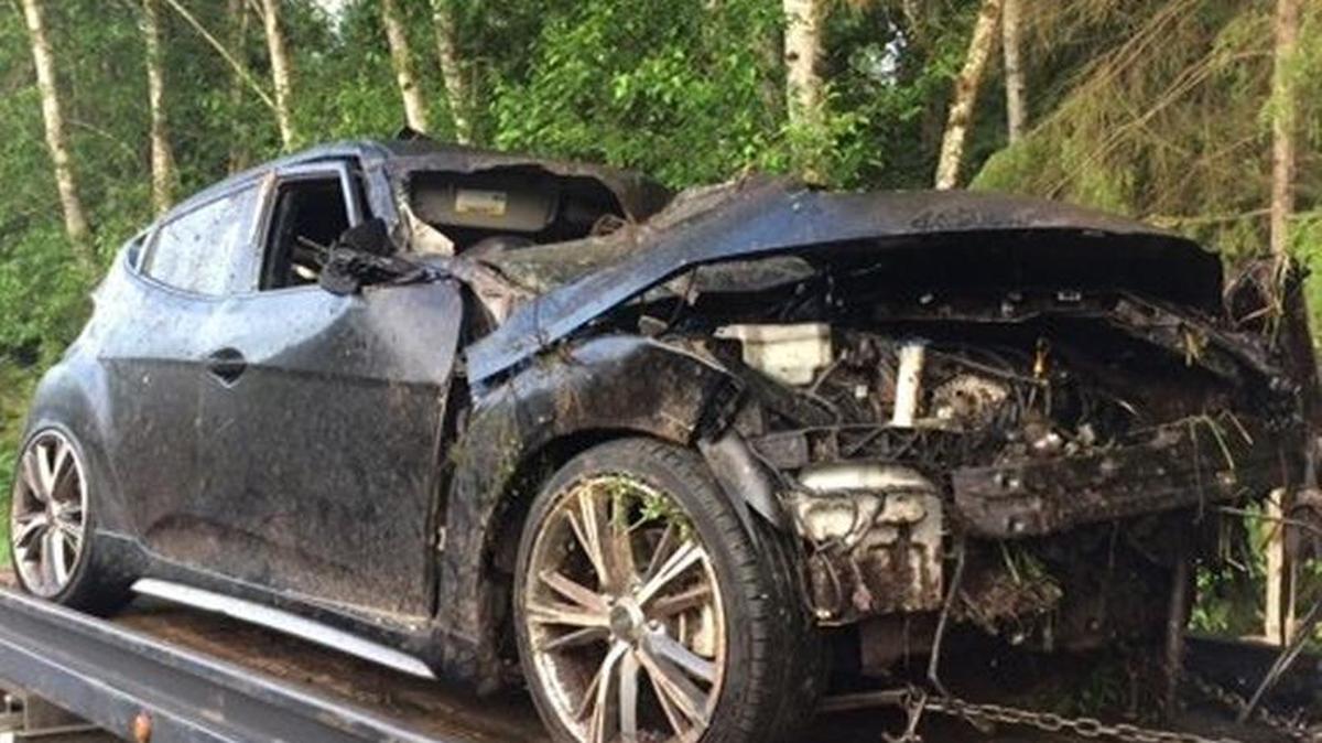 Thurston County Sheriff’s Office is investigating a fatal crash reported early Saturday morning. This car was towed from the scene.