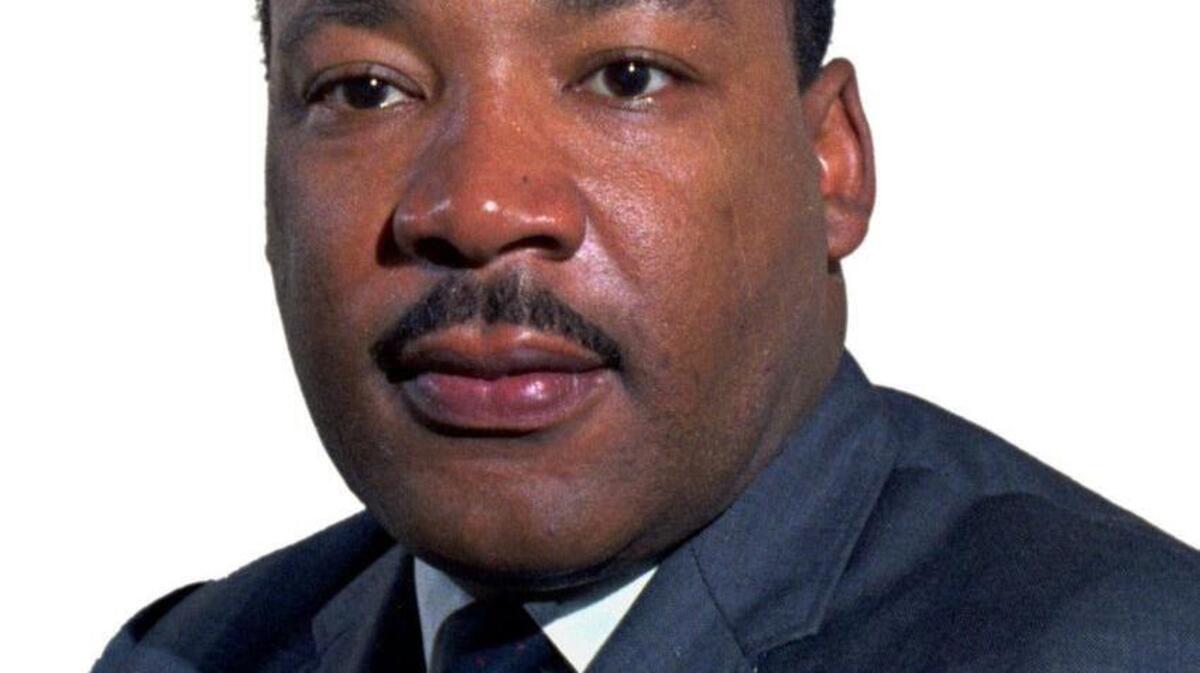 This is an undated photo of Martin Luther King Jr. His birthday is Friday (Jan . 15).