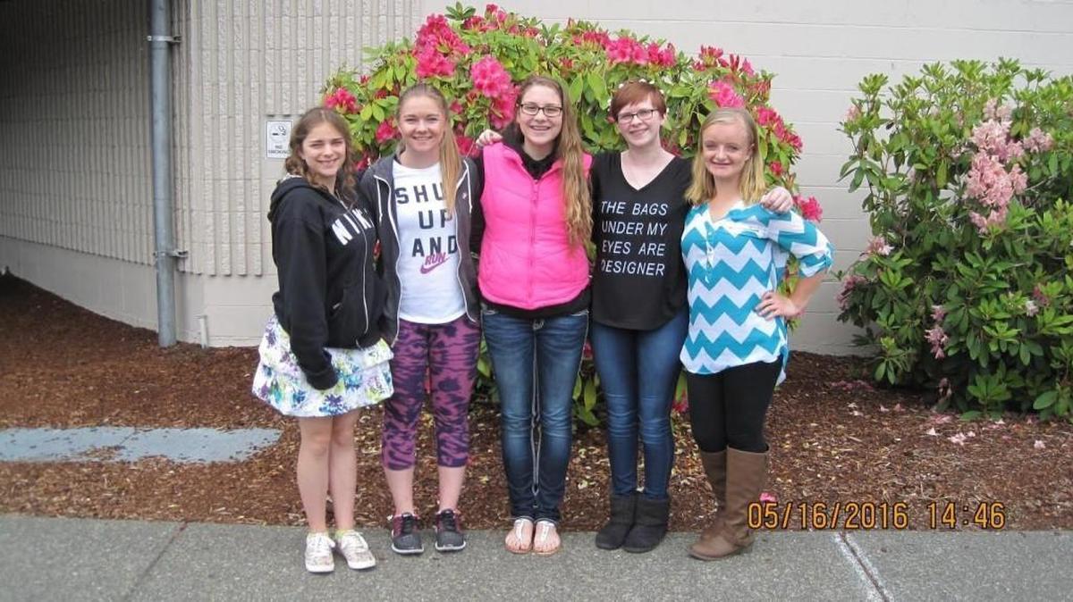 Swede Day queen candidates are, from left, Natalie Bethune, Eliah Laramie, Caitlynn Morris, Kyra Letteer, and Matilyn Ashton