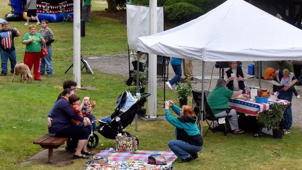 On a cloudy, but comfortable Monday attendees enjoy the the annual Labor Day Picnic sponsored by the Thurston-Lewis-Mason Central Labor Council at Tumwater Historical Park. This year’s picnic is 11 a.m.-4 p.m., Monday, Washington Park, 100 S. Pearl Street, Centralia. Free food, children’s entertainment. Sponsored by Thurston-Lewis-Mason Central Labor Council.