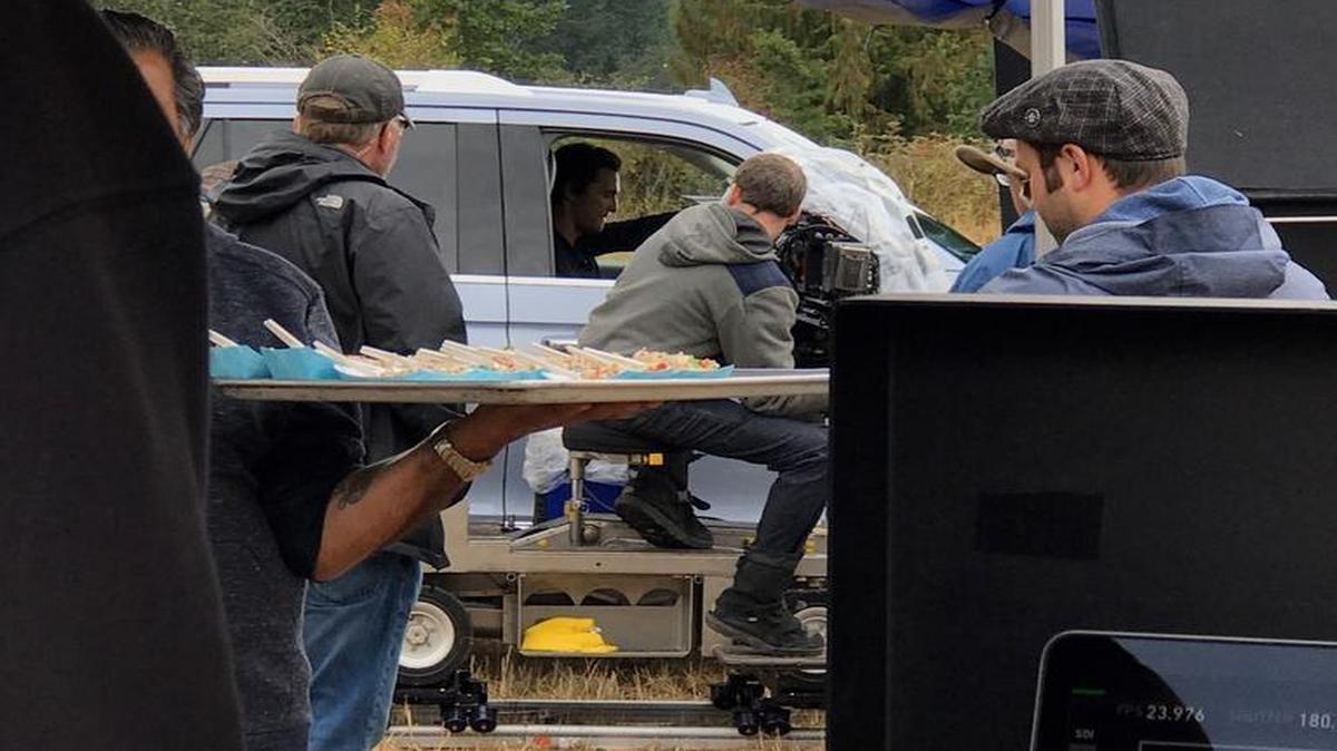 Matthew McConaughey films in Roy on Thursday.