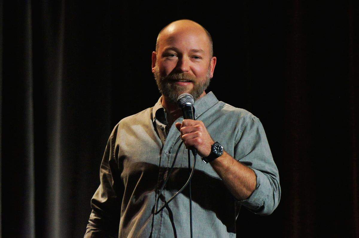 Self-deprecating stand-up Kyle Kinane is back in town for a show on Saturday, April 11.