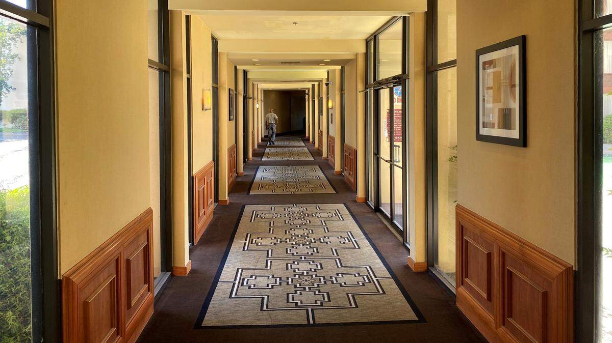 The Red Lion Inn in Renton is now home to 220 people who are part of King County’s shelter de-intensification program. Funding for the program will run out at the end of March.