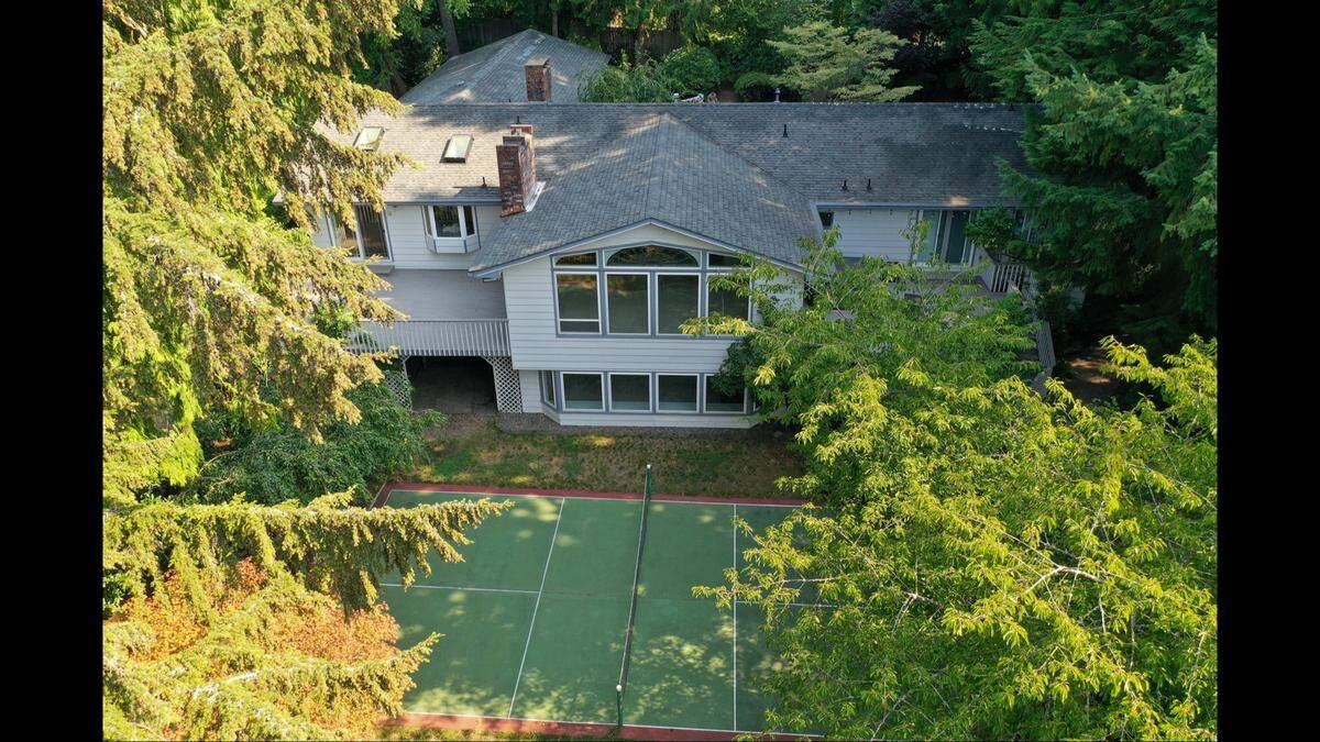 A home for sale in Olympia has its own pickleball court.