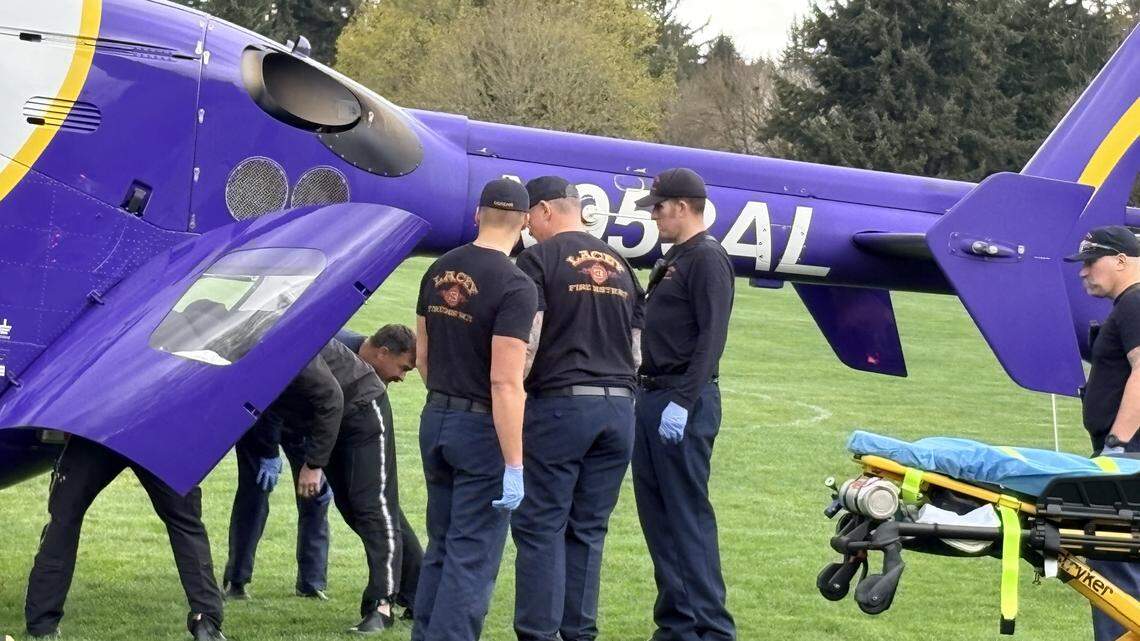 Man airlifted after suffering serious injury from falling tree in Thurston Co.