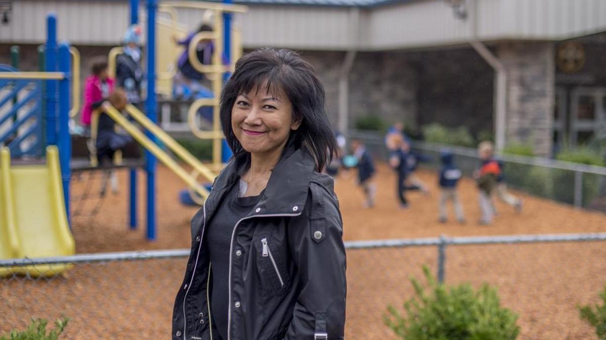 Marie Dougil works in the development office of Lighthouse Christian School in Gig Harbor. Genomic testing of her cancer led to targeted therapy and she is now in remission.