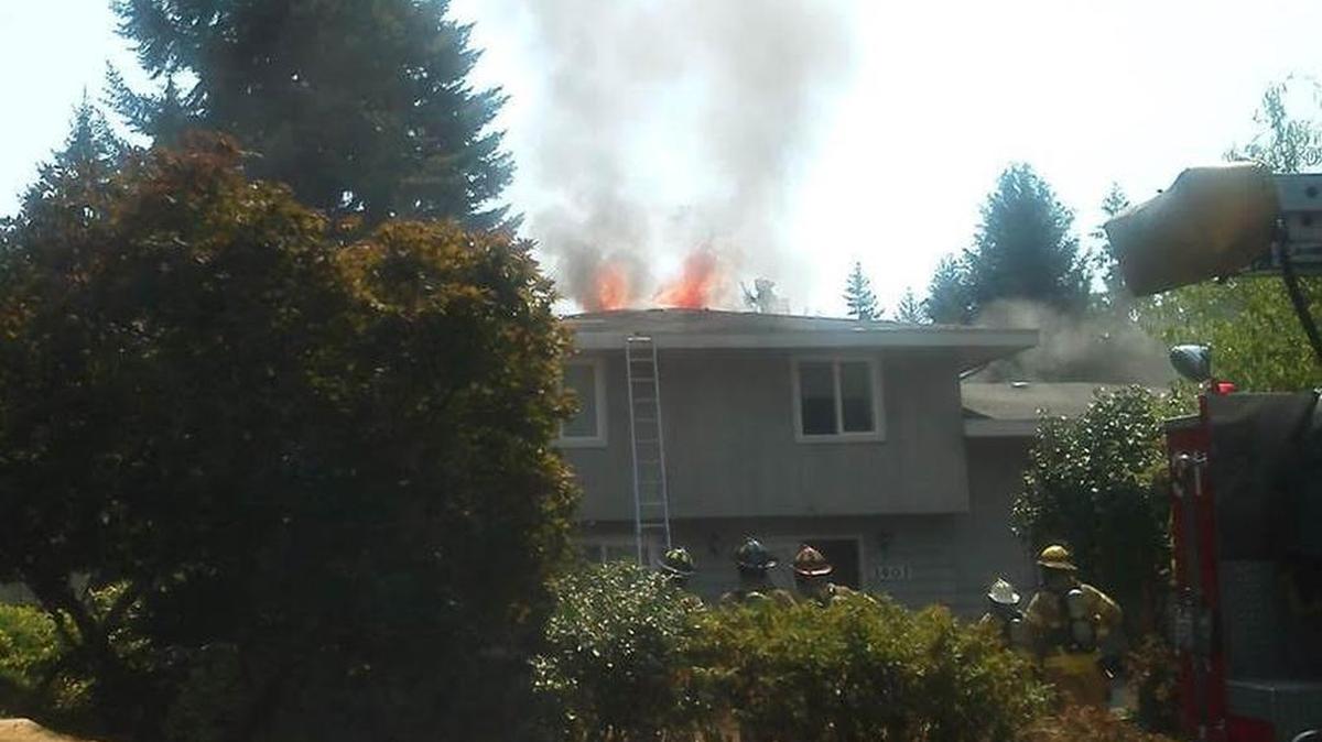 
No one was injured in a Thursday afternoon house fire on the 3900 block of San Mar Drive in Olympia. 
