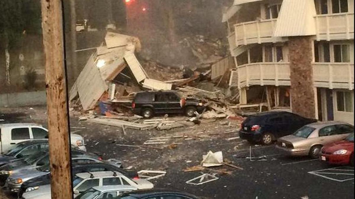 
A gas explosion tore into a Motel 6 in Bremerton on Tuesday. 

