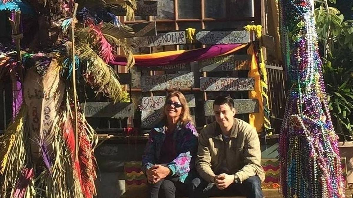 Mary Horton and her son, Gaius Horton, in a photo posted on Facebook in February.