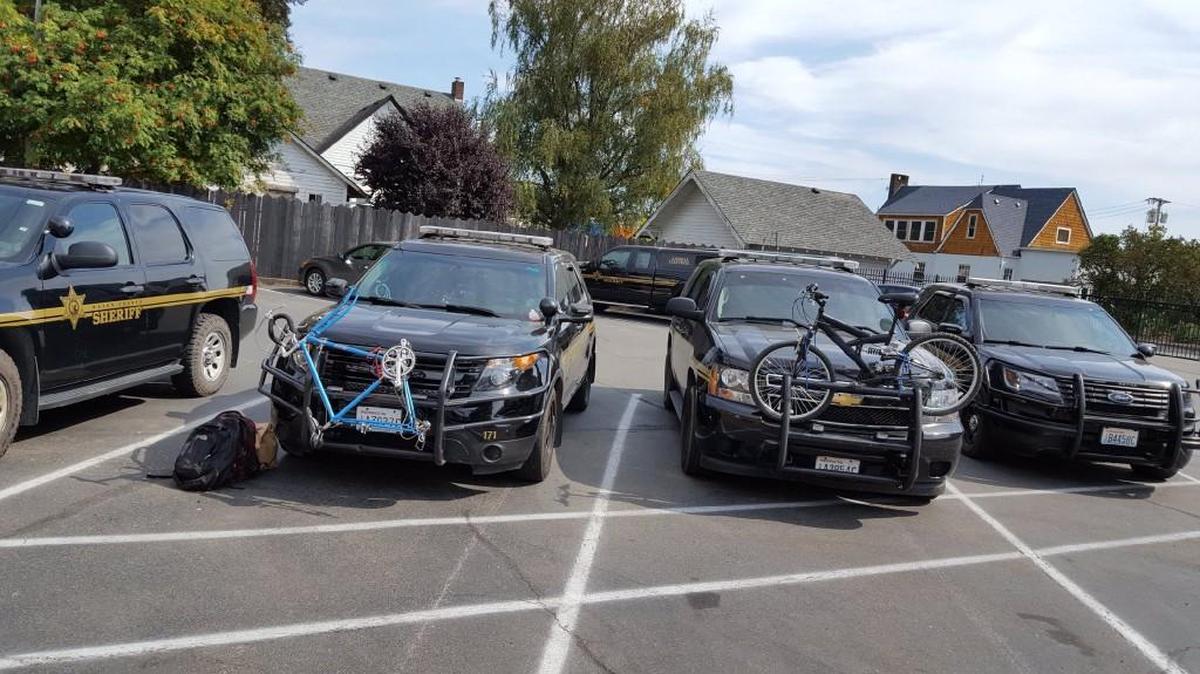Two suspects were arrested Sunday in connection to a burglary at a Shelton school.