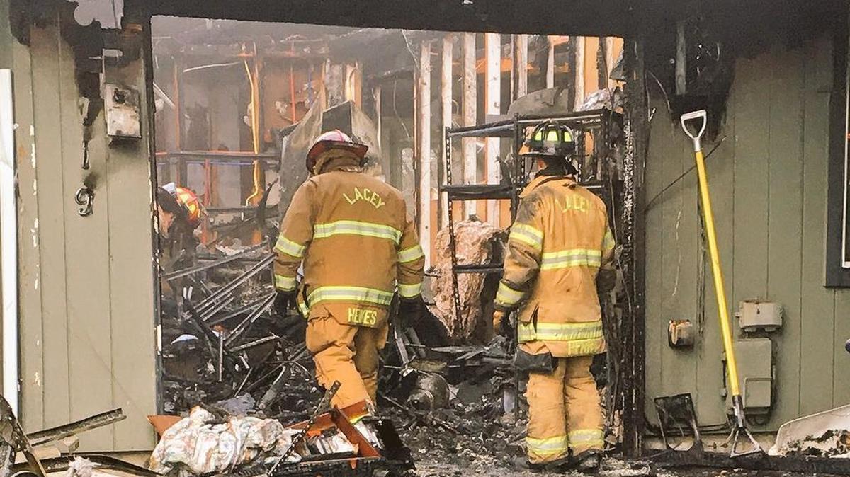 Lacey Fire District 3 responded to an early morning fire on the 2800 block of College Street on Saturday.
