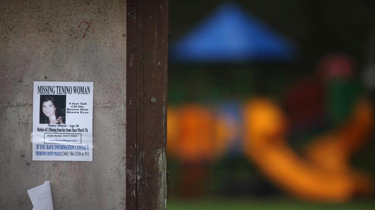 Signs asking for help to find Nancy Moyer were posted throughout Thurston County after her disappearance in 2009.