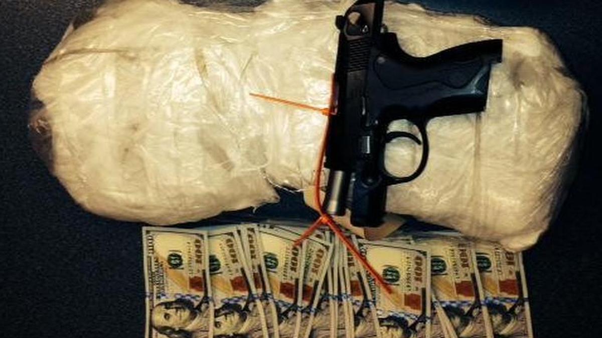 
Police found 5 pounds of marijuana, a loaded gun and cash at a Lacey hotel early Wednesday morning.

