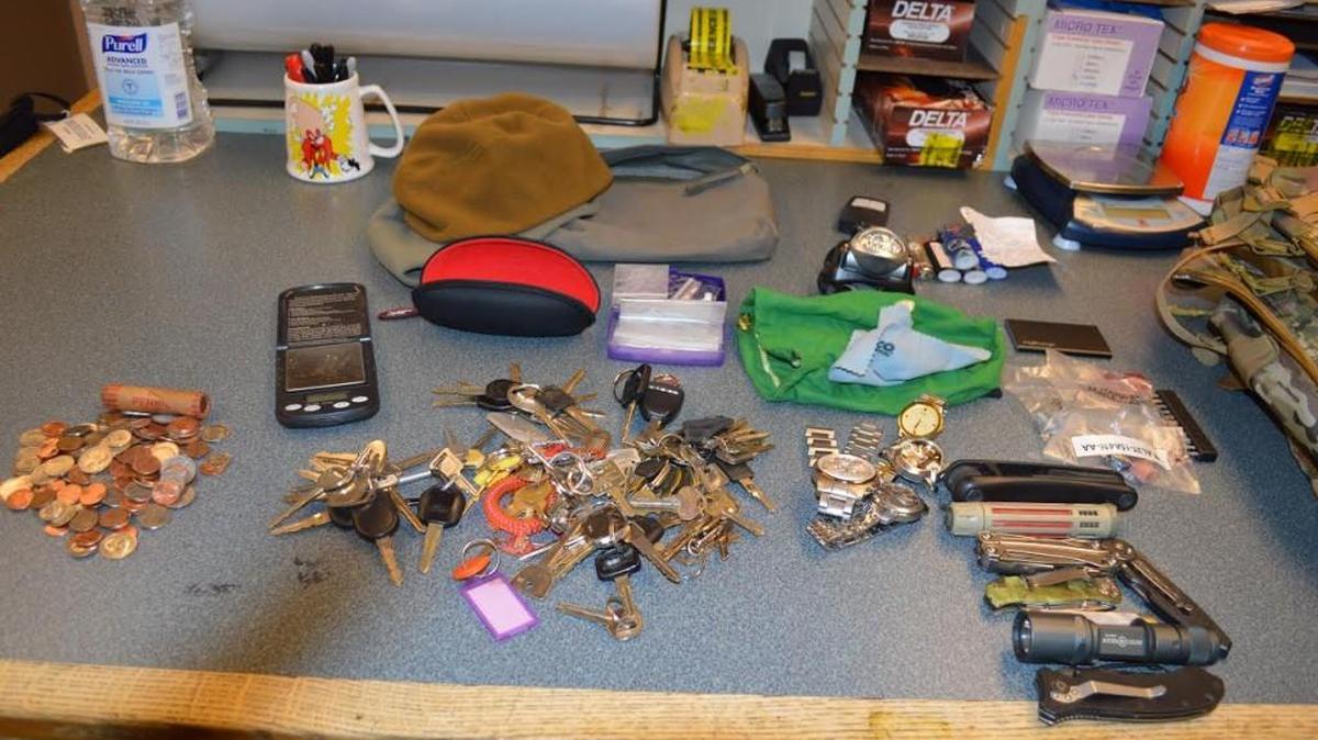 Police located several “shaved keys” and potentially stolen items when they arrested Karl Hohstadt on Oct. 28, 2015.