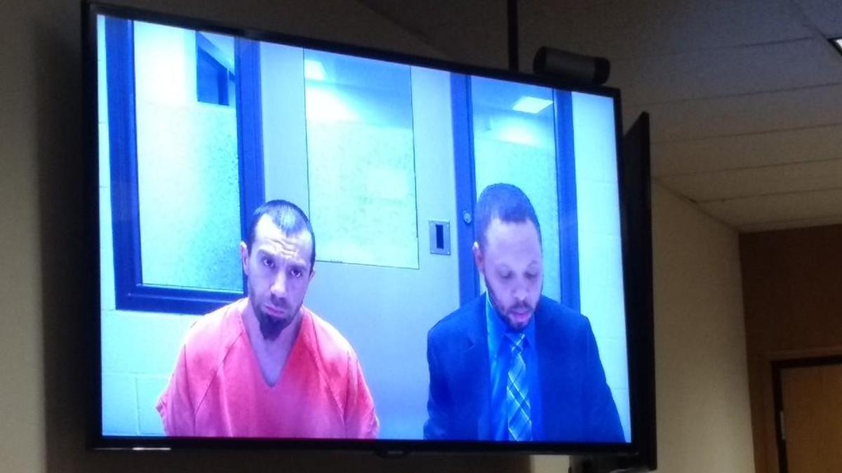 James Fagan (left) is suspected in two Olympia assaults. He appeared Nov. 6, 2017 in Thurston County Superior Court with Public Defender Larry Jefferson.