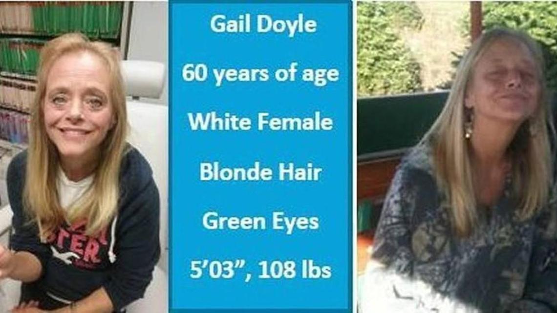 The Thurston County Sheriff’s Office released this image of Gail Doyle, when she was reported missing in 2016.
