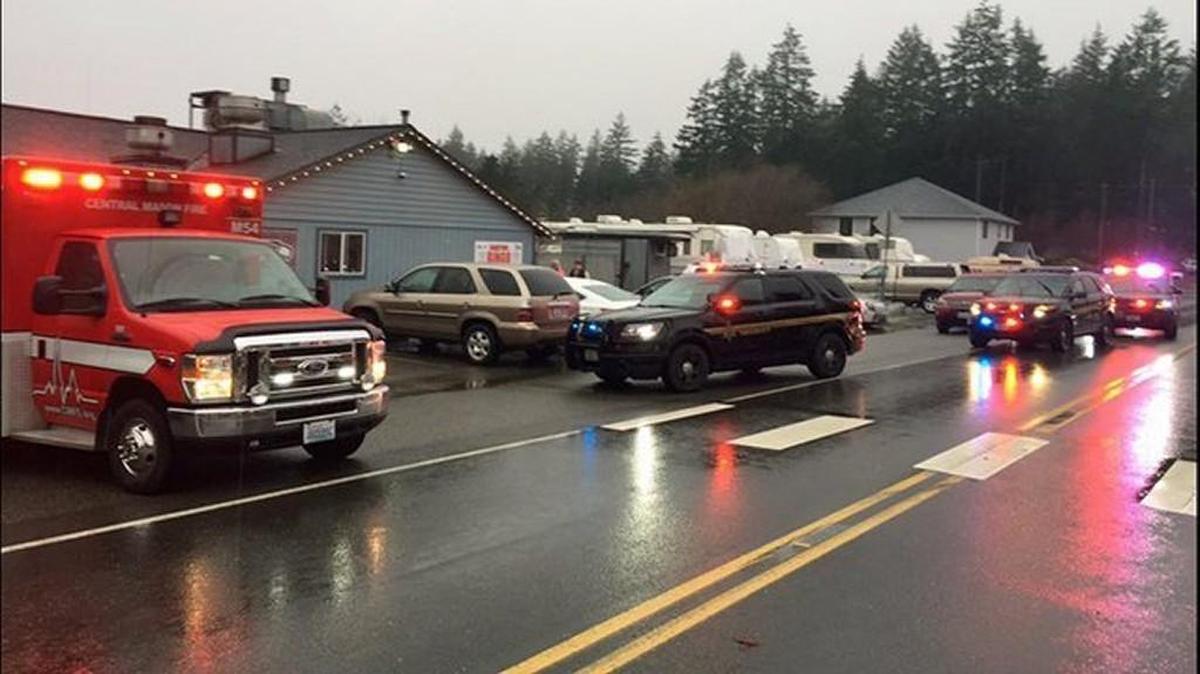 The scene Wednesday morning at Spencer Lake Bar and Grill, 1180 E. Pickering Road in Shelton.
