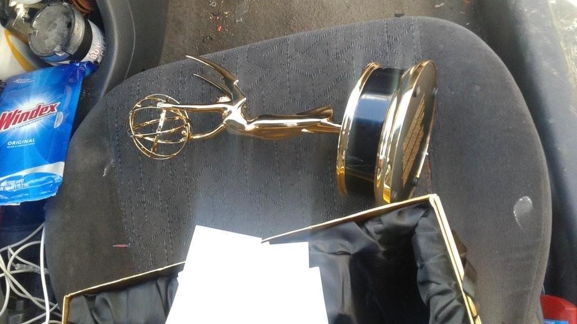 Olympia police recovered the stolen Emmy after it was listed on Craigslist in late February, 2016.