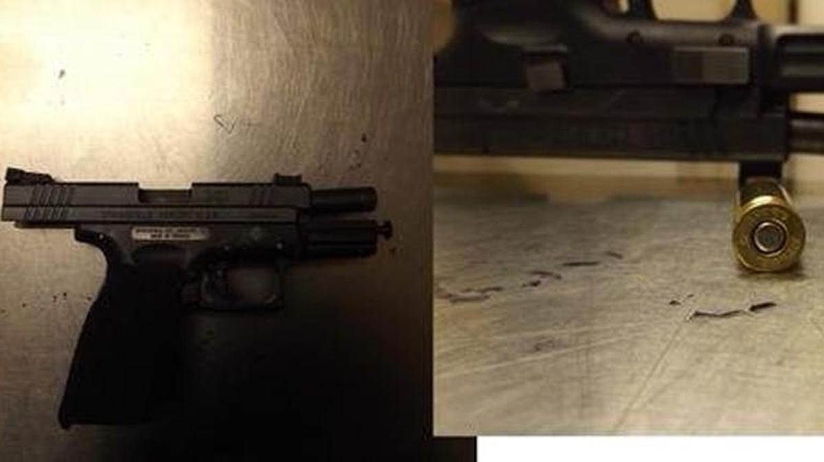 
Olympia police say this gun was used in an assault Sept. 12 outside Emperor's Palace restaurant.
