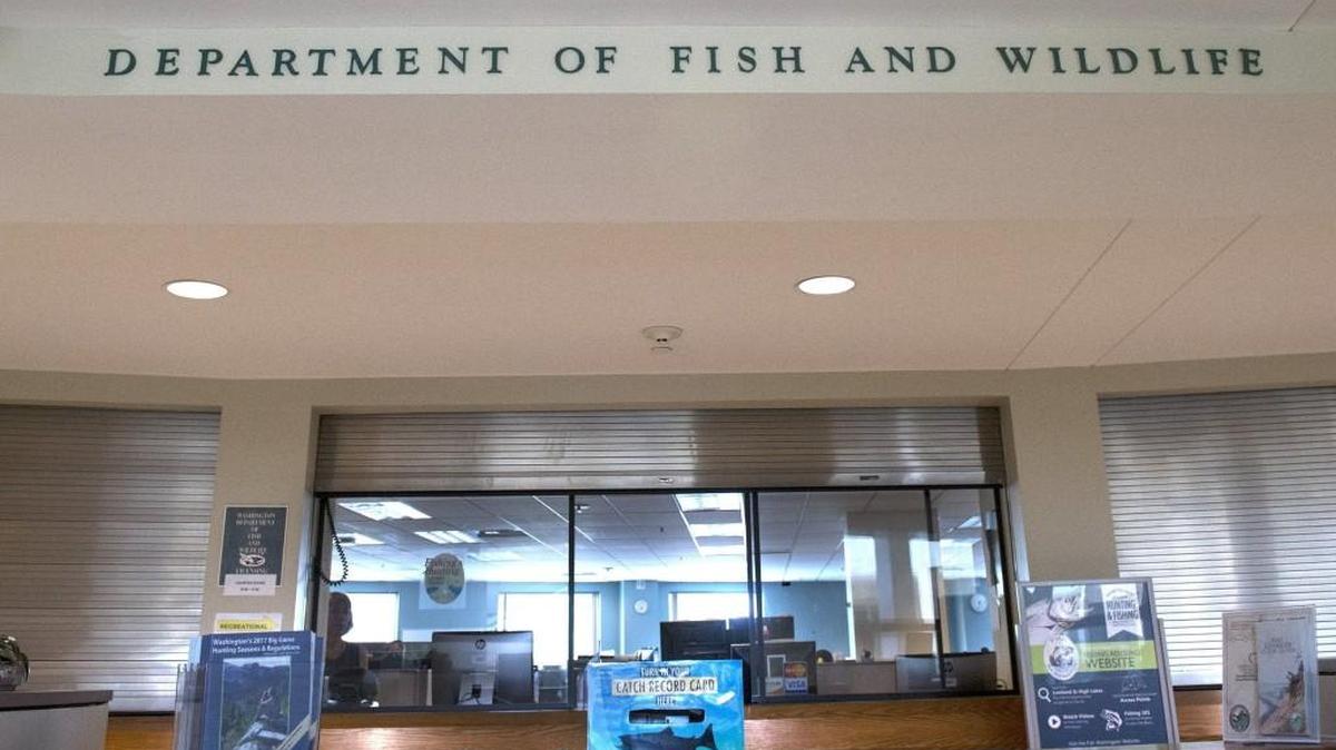 The Washington Department of Fish & Wildlife offices in the Department of Natural Resources building on Capitol Campus in Olympia on Wednesday, Aug. 2, 2017.