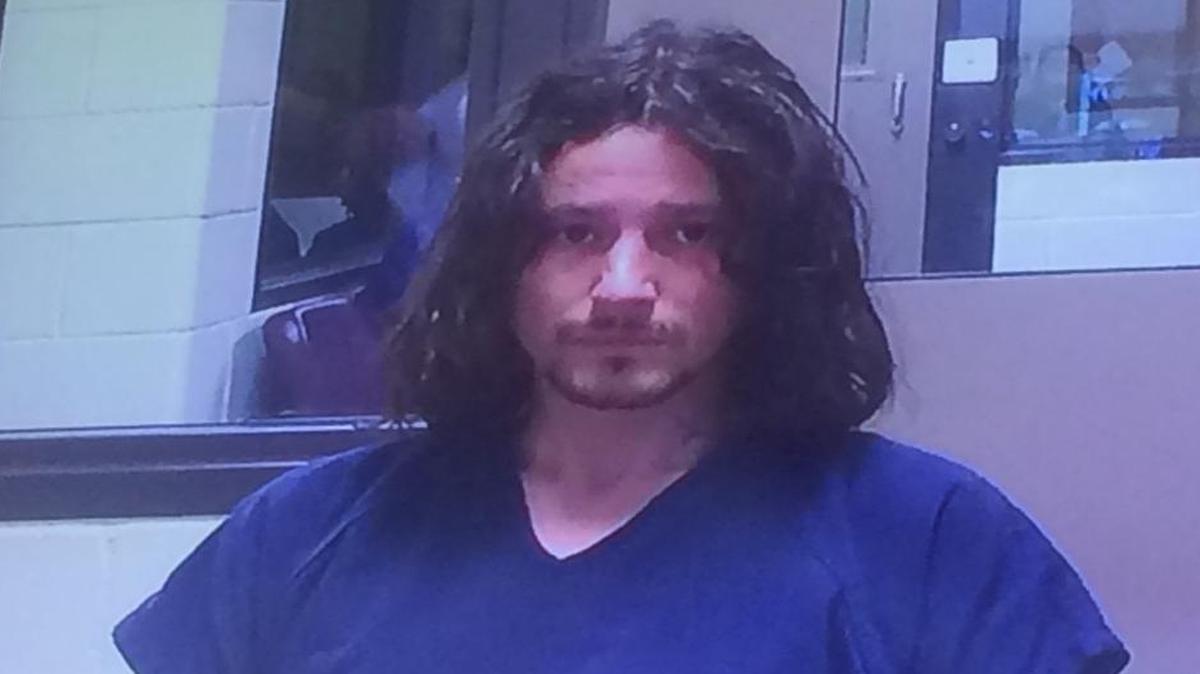 Beezow Doo-doo Zopittybop-bop-bop was arrested Sunday for allegedly assaulting a police officer at The Evergreen State College. He is pictured Monday during his preliminary hearing at Thurston County Superior Court.