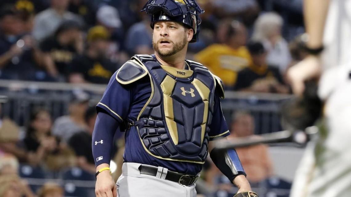Milwaukee Brewers catcher Stephen Vogt.