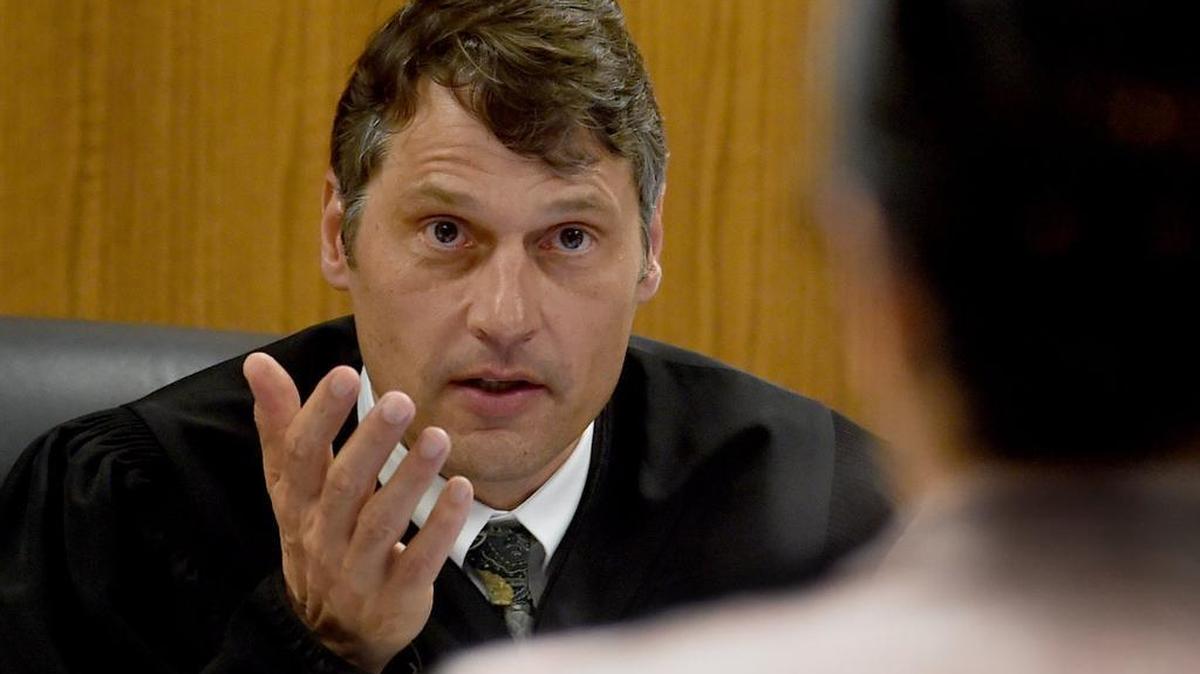 Thurston County Superior Court Judge Erik Price in court in 2017.