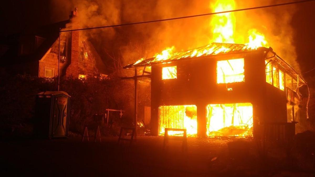 Police say the second fire, on Oct. 16, burned the Aberdeen home to the ground.