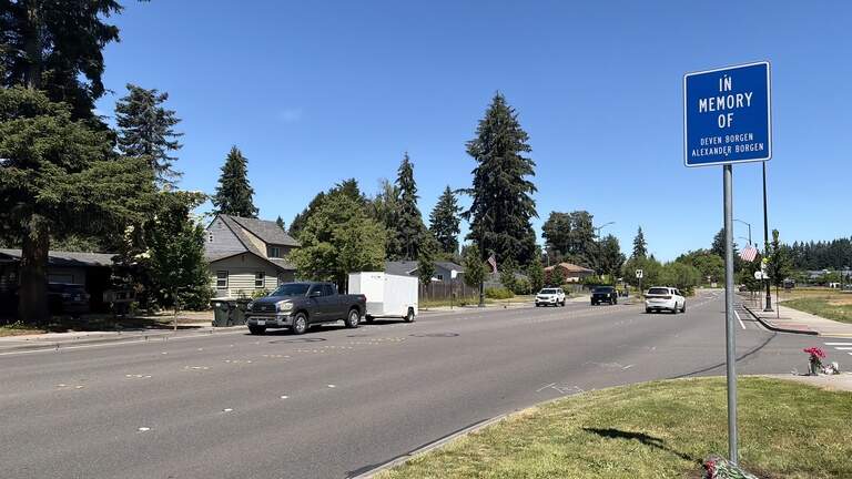 Sign unveiled in Lacey that honors brothers killed in November drive-by shooting